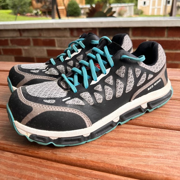 Red Wing Safety Toe Work Shoes ASTM F2413‎ EH Rated Black Gray Womens 6 - Picture 1 of 11